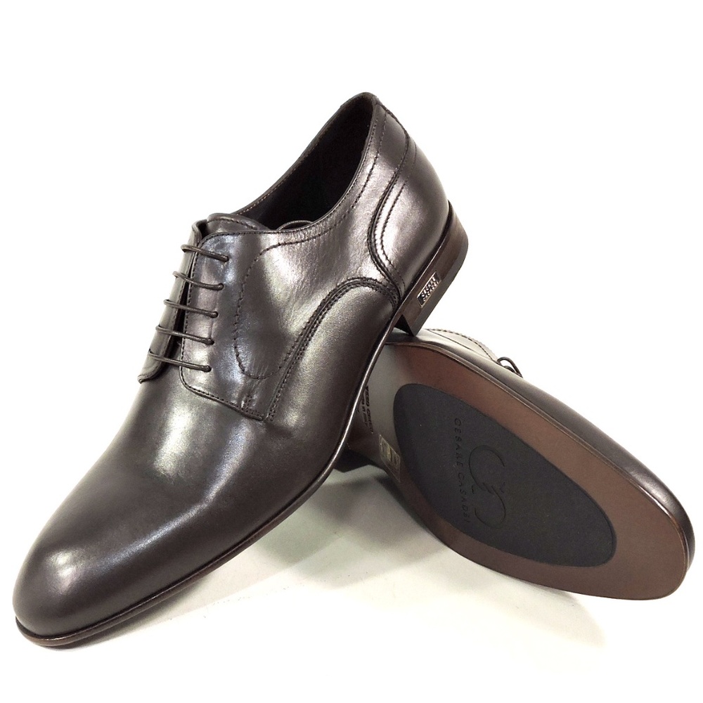 CASADEI 🇮🇹 MENS BROWN SOFT LEATHER COMFORT OXFORD SHOES - Picture 7 of 8